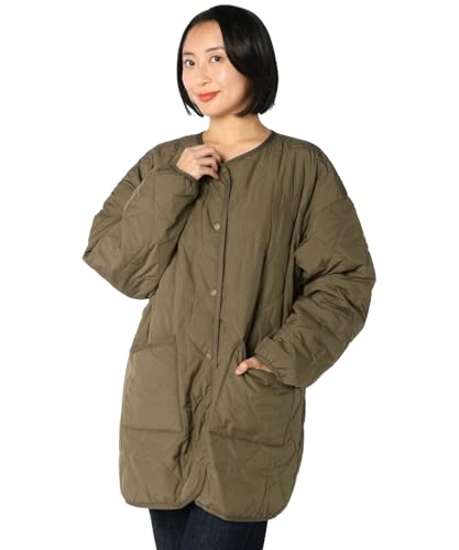[コンバース] コート CS QUILT NO COLLAR COAT LADIES GREIGE