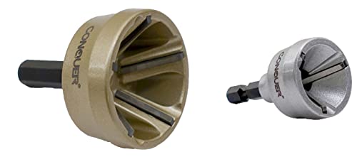 Deburring External Chamfer Tool, Premium Tungsten Blade and HSS Blade Set, Fits for 1/8