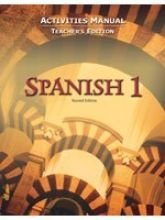 Spanish 1 for Christian Schools: Activities Manual Teacher Ed. (Bob Jones)