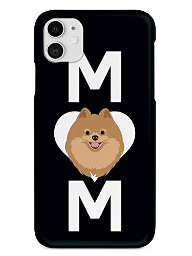 Inspired Cases - 3D Textured iPhone 11 Case - Rubber Bumper Cover - Protective Phone Case for Apple iPhone 11 - Pomeranian Mom