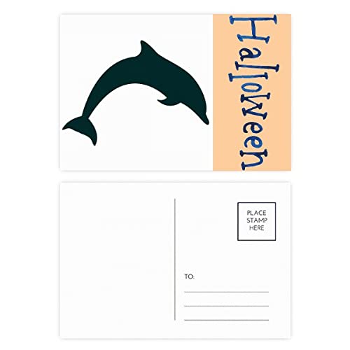 Cartes postales d'Halloween dauphin : lot de 20 pour éviter les designs effrayants
