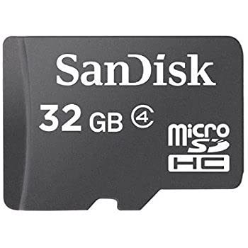 SanDisk 32GB Mobile MicroSDHC Class 4 Flash Memory Card with SD Adapter - (Retail Packaging) (Renewed)