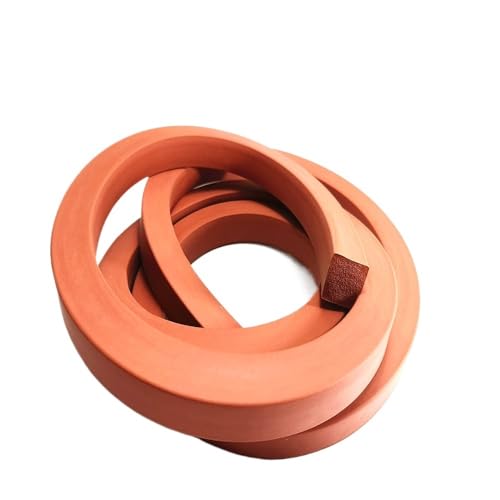 Tira de espuma silicona roja 5mmX5mm para sellado cable 5