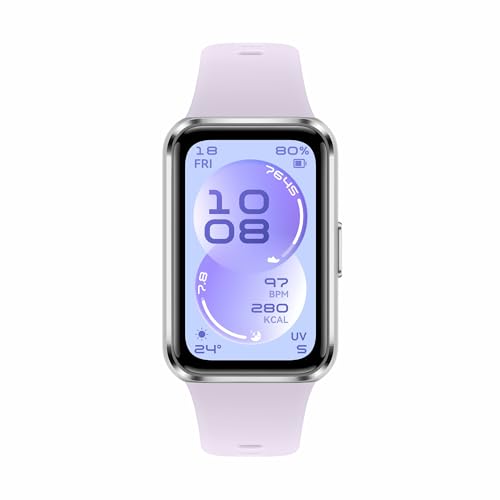 Image of Huawei Band 11 Health & Fitness Tracker, Enhanced Sleep Tracking, All-Day Health Monitoring, Ultra-Slim & Comfort Wear, Compatible with iOS & Android, Smart Watch, Metal (Purple)