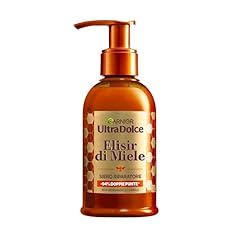Garnier Ultra Dolce Siero Riparatore, Per Capelli Danneggiati, Doppie Punte Ridotte del 94%, Arricchito con Miele di Acacia, Elisir di Miele, 115 ml
