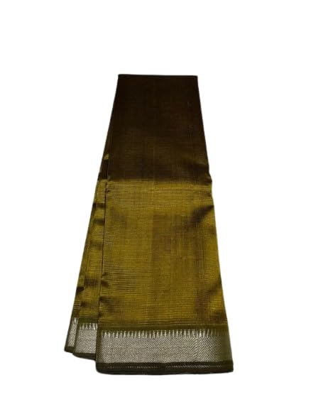 GenericGR HANDLOOM| Women's Bhagalpuri Pure Kota Doria Silk Saree With Beutiful Zari Border design AND Running Blouse Piece Free Size