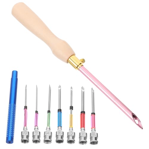 COLLBATH 1 Set DIY Punch Needle Kit Convenient Embroidery Needles for Crafting and Sewing Punch Knitting Tool for Decorative Projects and Textiles