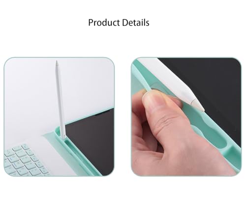 Funda teclado para Samsung Galaxy Tab S10 de 11 pulgadas con teclado Bluetooth desmontable oro 4