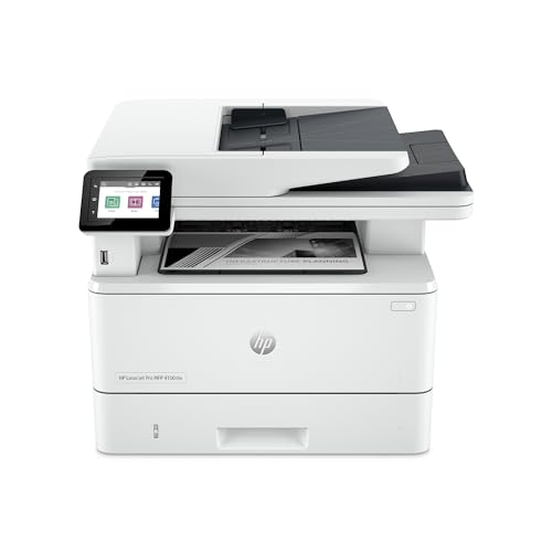 HP LaserJet Pro 4102dw Imprimante multifonction Laser noir et blanc (Photocopie, Scan, Impression, A4, Recto/Verso automatique, WiFi, Chargeur automatique de documents)