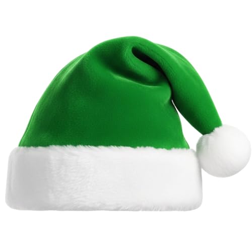 Grüne Nikolausmütze 28 Weihnachtsmütze, Weihnachtsmützen Erwachsene, Nikolausmütze Grün,...