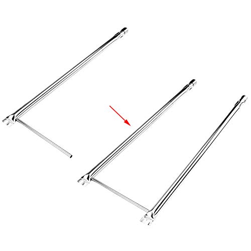 Uniflasy 7507 27 Inch Grill Burner Tubes For Weber Spirit 210/200 Series E-200 E-210 S-200 S-210 (With Side Control), Spirit 500 Genesis Silver A Stainless Steel Gas Grill Burner Tube Kit #TOP7