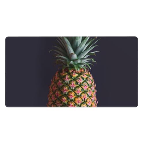Tapis de souris de jeu grand format ananas anti-glisse pour clavier et ordinateur portable