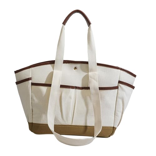 Sac à main avec double poignées grand format cabas de plage décontracté chic pour dame - 6