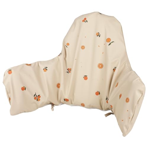 HALAA VAUVA High Chair Cushion with Cover Pad Compatible with IKEA Antilop Babies Toddlers Inflatable & Reversible Built-in Inflatable Cushion Orange Sandy