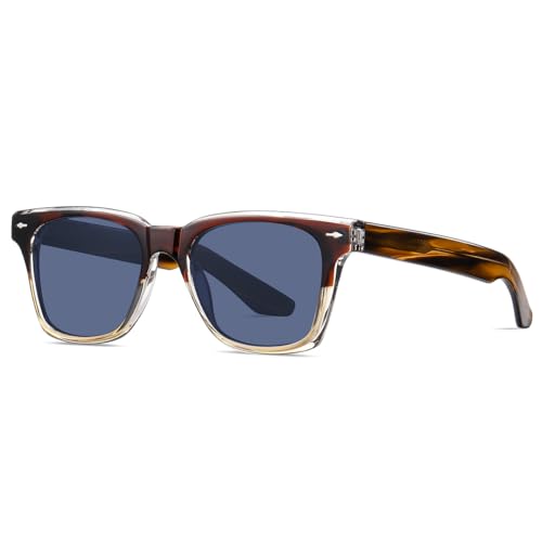 Image of TR90 Square Sunglasses Vintage Classic Sun Glasses Polarized UV400 Lens Eyewears for Men Eyeglasses