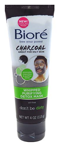 Biore Charcoal Whipped Purify Detox Mask 4 Ounce (118ml) (2 Pack)