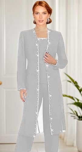 Elegant Burgundy Pantsuit for Grandmother of the Bride - Image 3