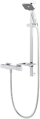 Methven WCTS Waipori Thermostatic Bar Shower and Satinjet Handset Kit with Chrome Finish
