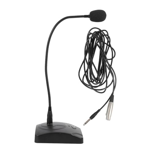 Yardwe Micrófono Plug and Play De Condensador para Pc Micrófono De Escritorio Base Robusta para Podcasting y Conferencias