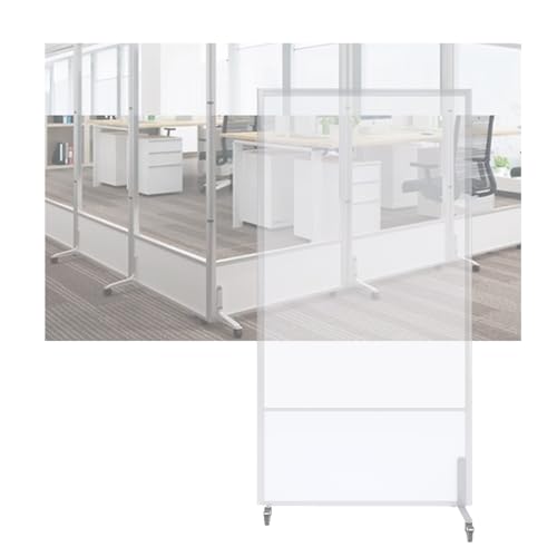 LVLDAWA Indoor Room Divider, Expandable Clear Acrylic Partition, Folding Privacy