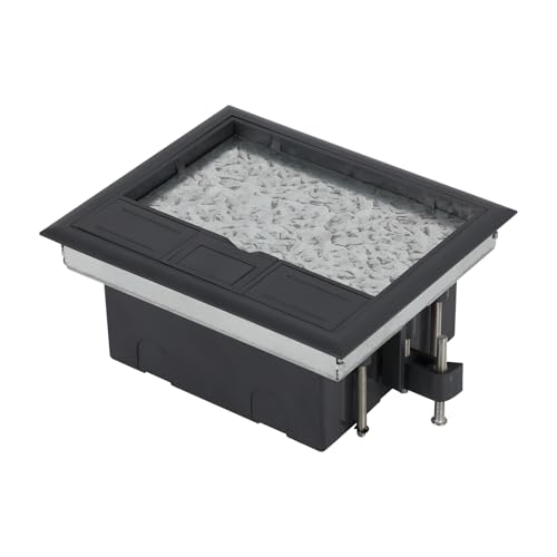 Prise de sol pour réservoir de sol, boîte de prise encastrable, 4/6/8 compartiments, prises de plain-pied et encastrées, inserts optionnels