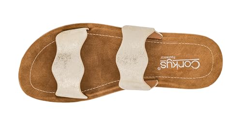 Image of Corkys Footwear Women's Wishy Washy Two Strap Sandal - Trendy and Chic Strap Design, Comfortable, Lightweight, and Durable Summer Sandals for Versatile Fashion