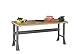 Tennsco WB-1-3672C-MGY Flared Leg Workbench, Compressed Wood Top, 72" Width, 36" Length, 33 2" Height, 1500 lbs. Load Capacity, Medium Grey