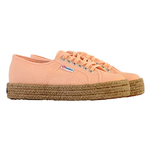 Tennis compensées 2730 Pink peach avec semelle plateforme surélevée
