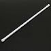 TOOGOO(R) Curtain Rod Spring Loaded Extendable Telescopic Net Voile Tension Curtain Rail Pole Rod Rods White 70-120cm