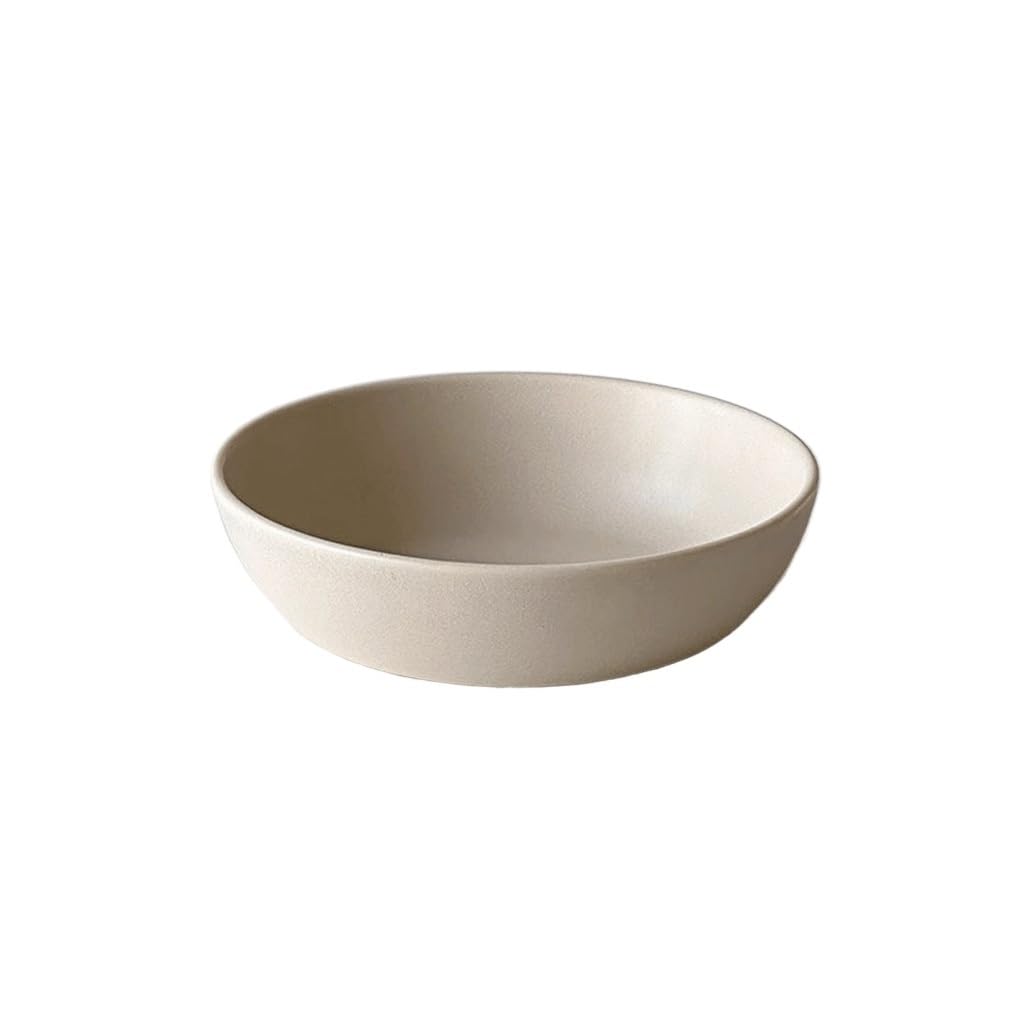 XYIANG Soup Bowl Rice White Salad Bowl Simple Fruit Bowl Noodle Bowl Ceramic Household Tableware Deep Bowls