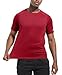 5 Pack Workout Shirts for Men - Activewear Tops Gym Shirts Dry Fit Mesh Moisture Wicking Running Fitness Short Sleeve Crewneck Sports Athletic T-Shirts 5P01-2XL