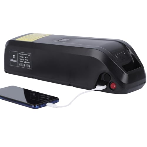 LFPNERYE 48V 10AH Lithium Ebike Battery Pack with 3A Fast Charger and 30A BMS,Electric Bike Lithium Battery for 48V Controller 0-1000W Motor.
