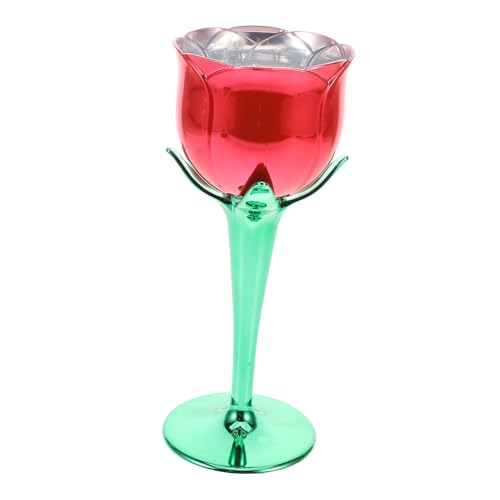 175 copa de vino rosa copa de vino de san valentin copas de vino de plástico con tallo copas de coctel de vino vasos de fiesta reutilizables el plastico rojo Reutilizable