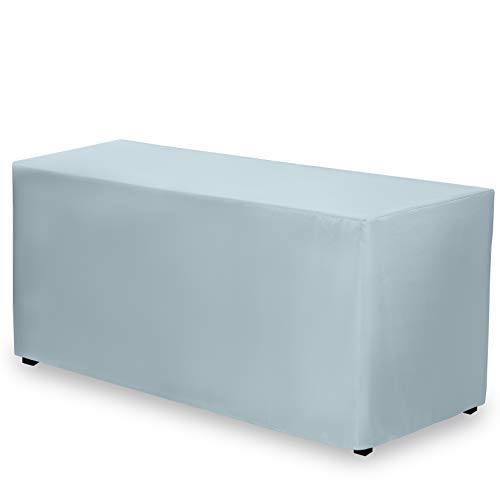 Gee Di Moda Fitted Tablecloth - 72 x 30 Inch - Baby Blue