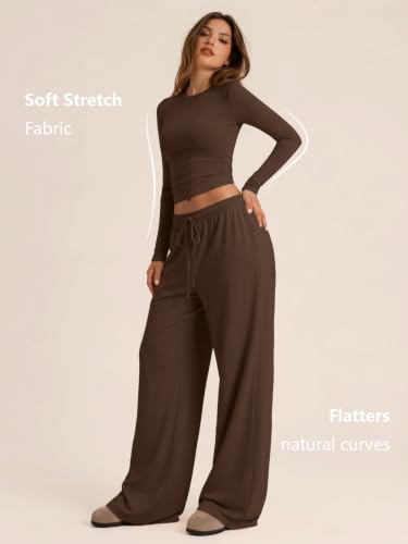 Image of Trendy Queen Women's 2 Piece 2026 Fall Fashion Lounge Set with Pockets