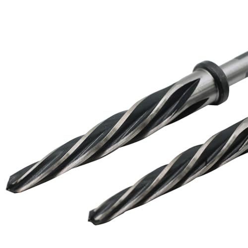 Yunnergo Optional M2 HSS Taper Chucking Reamer Set 4Pcs 3/8\" 1/2\" 5/8\" 3/4\" Drill Bridge/Construction Reamer Expanding Holes (Set 3/8 1/2 5/8 3/4 with 3/8 or 1/2 Shank Chuck)