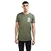Gas Monkey Emblème GMG T-Shirt, Vert Militaire, L Homme