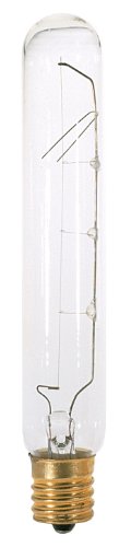 Satco S3222 130V Intermediate Base 25-Watt T6.5 Light Bulb, Clear