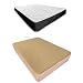 Somnia Descanso - Pack Colchón Viscoelástico Bombay 20 Reversible + Canapé Madera Abatible Reforzado Gran Capacidad | Color Cambria 90 x 190