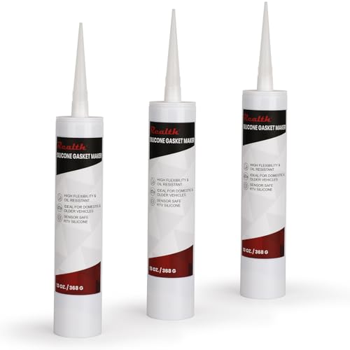 Image of RTV Silicone Gasket Maker Black High Temp Gasket Sealer 13 Oz. 3 Pack | High Strength Flange Sealing for Automotive Motorbike Machine Equipment Repairing