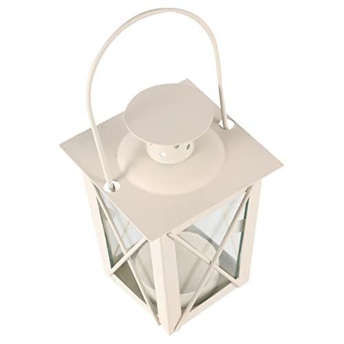 MUCKLILY Iron Art Candlestick Iron Art Candles 4pcs Candlestick Unique White Glass Candle Cup Creative Desktop Ornaments Novel Candlestick