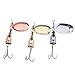 KAHDGSS Spinner Fishing Lures with Triple Hook Metal Lures Hard Metal Spinner Baits Fishing Accessories for Freshwater
