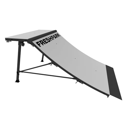 FreshPark Professional BMX and Skateboarding Quarter Pipe