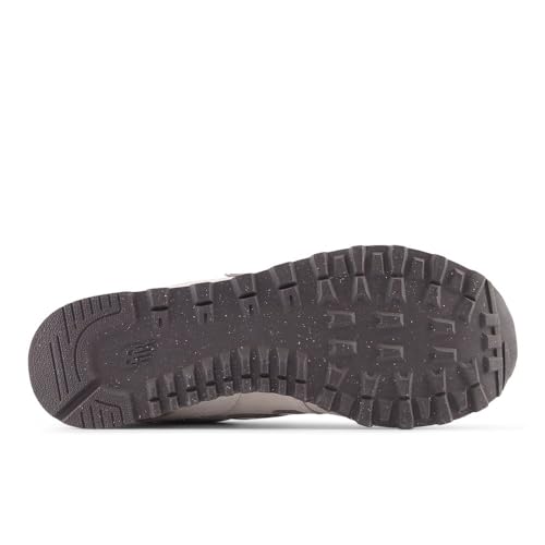 Image of New Balance Unisex 574 V2 70s Racing Sneaker,Sea Salt /Nb 102 White,Men 5.5 / Women 7