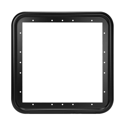 Image of FOGATTI RV Water Heater Door Trim Ring - 18 inch x 18 inch, Black