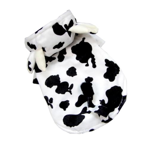 Disfraz de vaca para perro ORFOFE talla XS suave y liviano