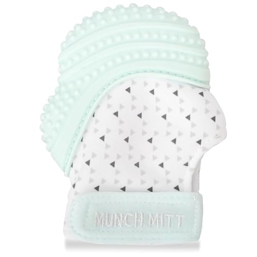 Image of Munch Mitt - Mint Green - Triangles