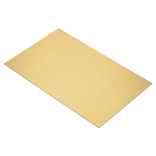 Image of MECCANIXITY ABS Engraving Double Color Sheet 7x11inch Gold /Black for Badge, Sign, DIY Carving Pack of 12