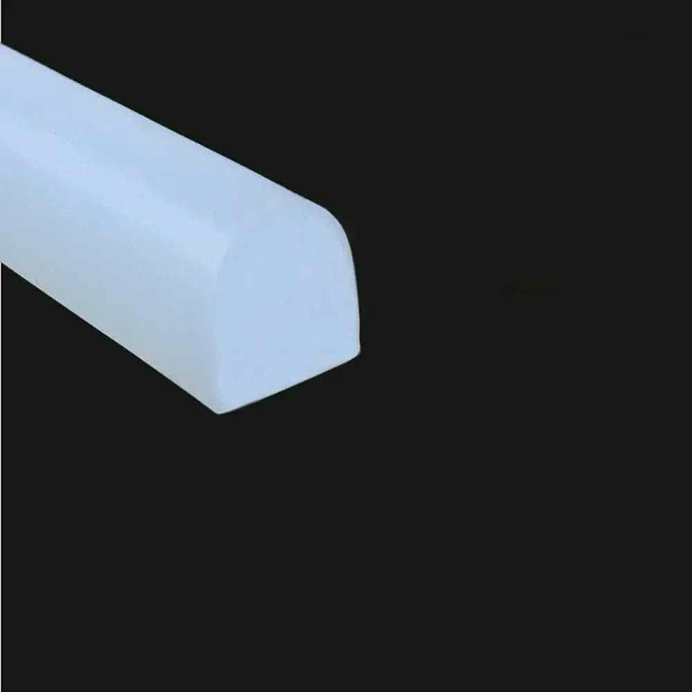 Cinta autoadhesiva de silicona sólida para juntas de horno, secadora y secadora a altas temperaturas. Ideal para cocina, encimeras y baño. Separación de superficies secas y húmedas. 25 x 25 mm. 1 m