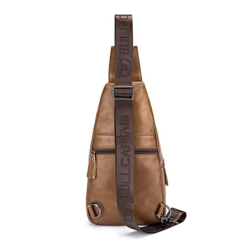 Nefli Lederen Mannen Borsttas Reizen Anti-Diefstal Sling Tas Grote Capaciteit Persoonlijkheid Multifunctionele Casual Schoudertas voor Werk Zakelijke Wandelen - Image 5